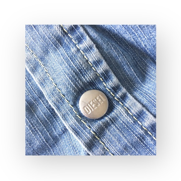 Diesel ⍟ Denim A-Line Dress ⍟ Blue Jeans ⍟ with Patches ⍟ Girl’s 3 3T 97 cm ⍟ - Picture 6 of 16